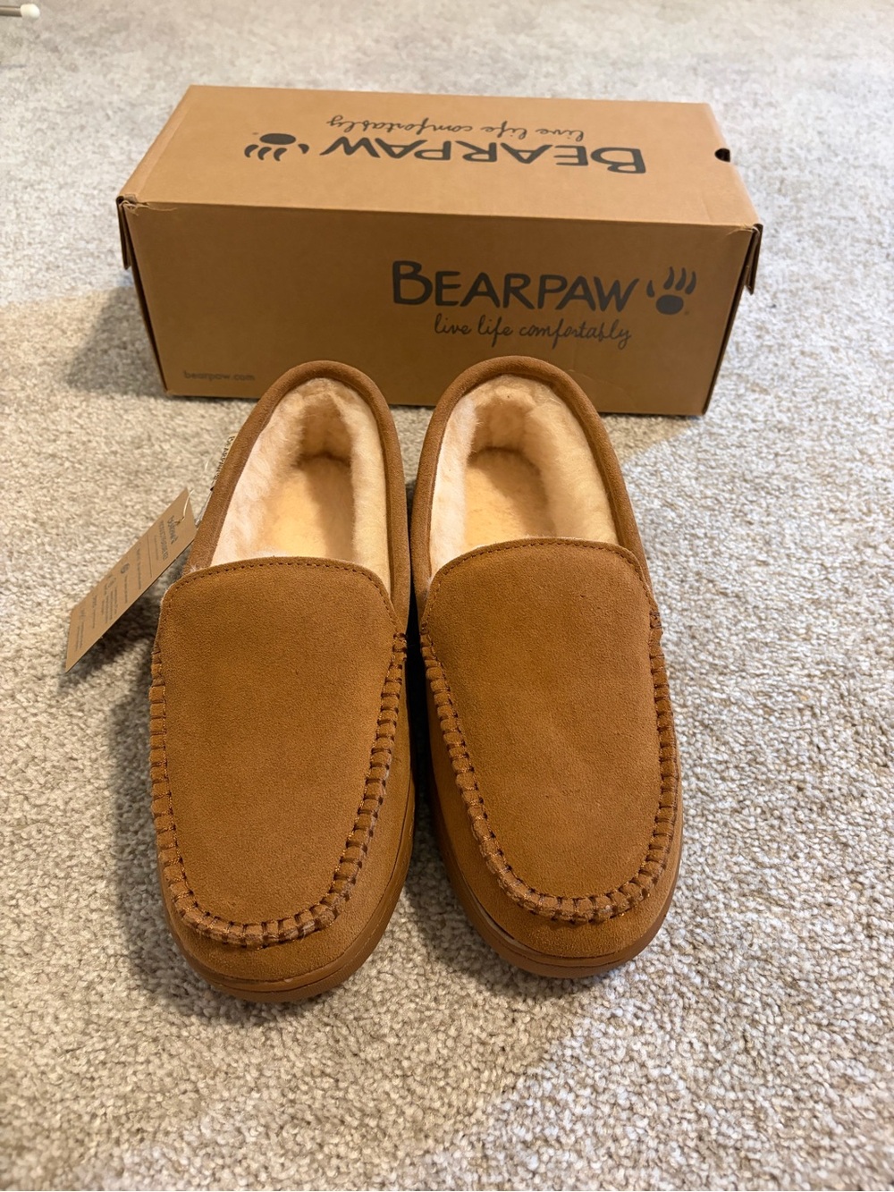 BearPaw Men’s Hickory Brian Slippers BRAND NEW